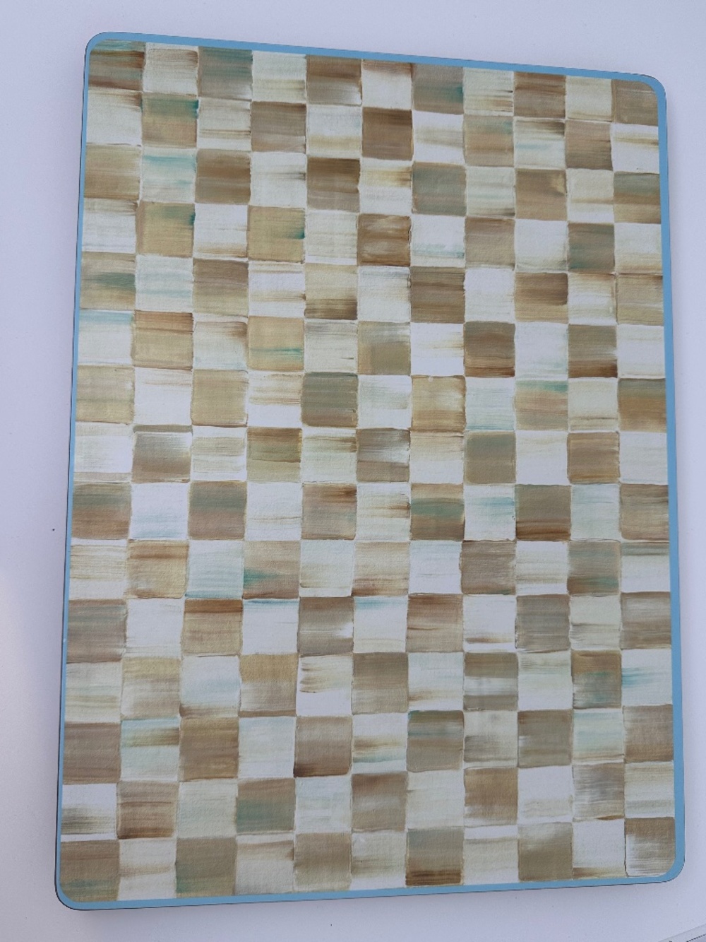 Mackenzie Child's Parchment Check Placemats RETIRED